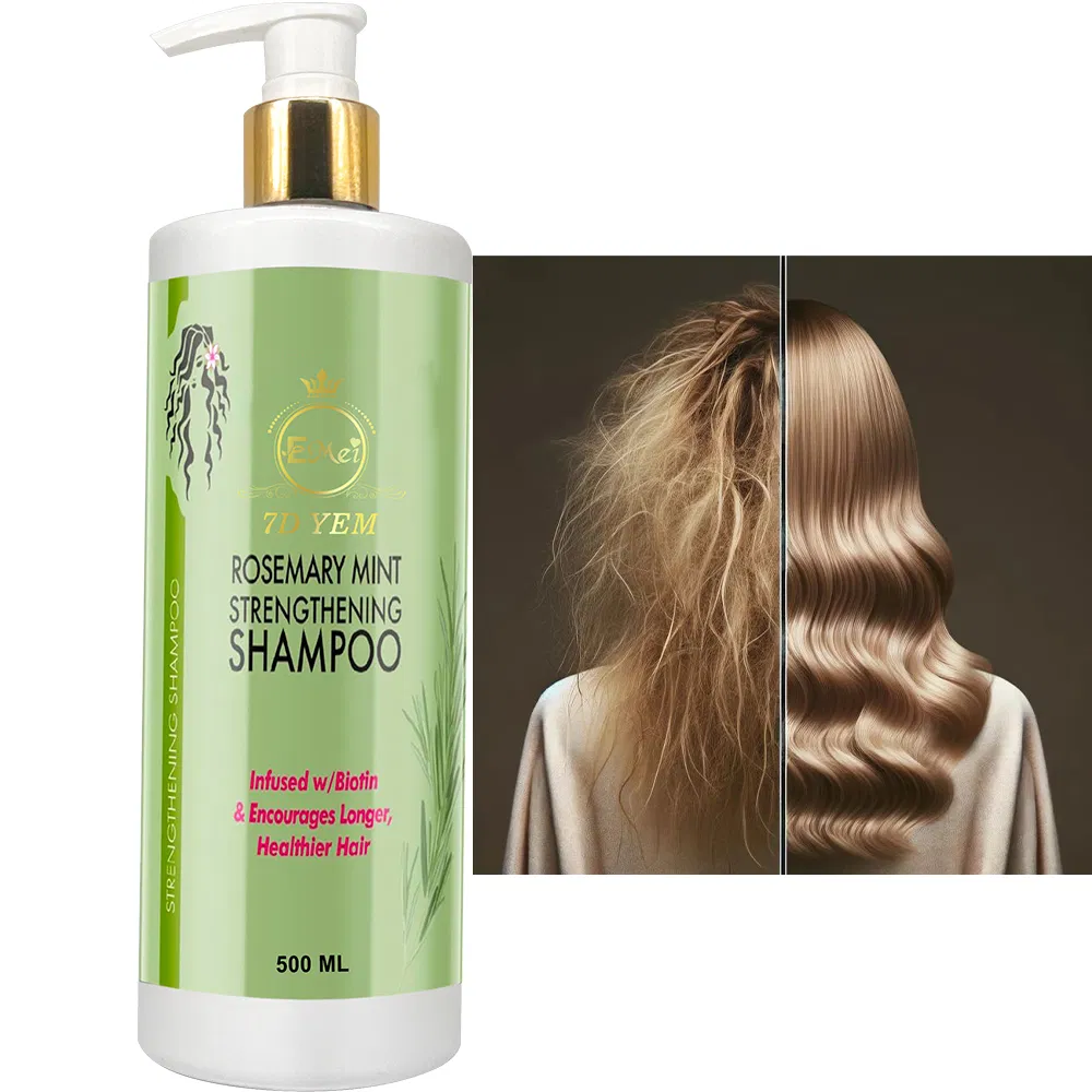 OEM Private Brand High Quality Natural Hair Care Hair Induction Cleaning Nourishing Organic Enhanced Rosemary Mint Shampoo