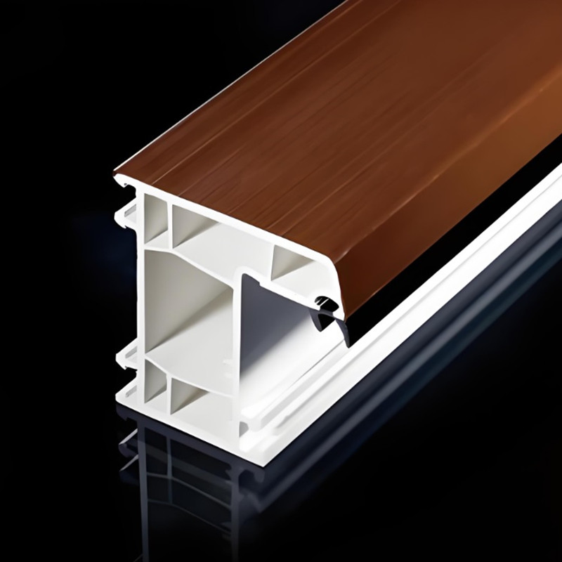 Elegant White UPVC Casement Door with Double Glass Window