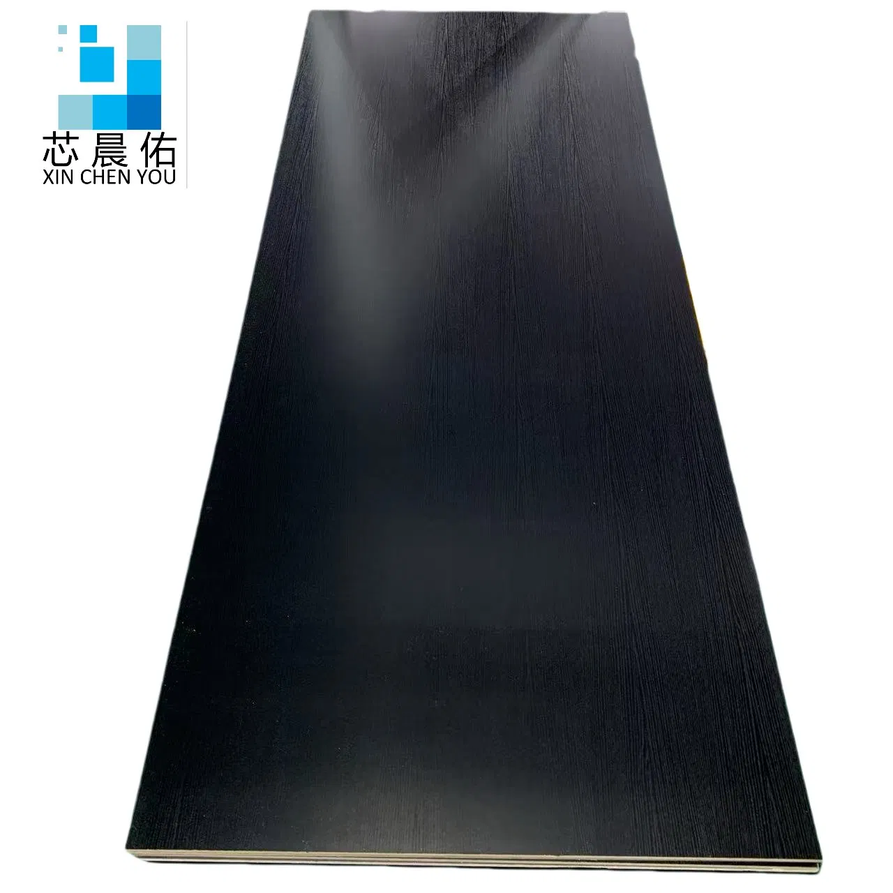 Black Tree Texture, White with Black Melamine MDF Board