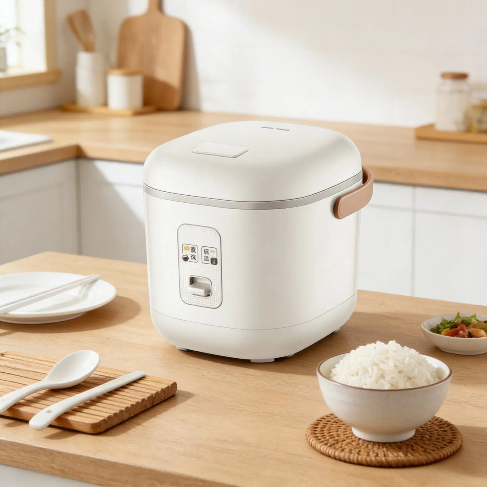 Portable& Compact 25 Mins Quick Cooking Mini 1.2L Multi-Functional Electric Rice Cooker