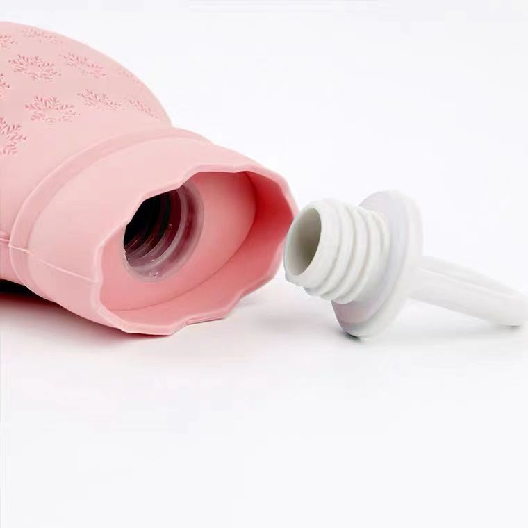 Silicone Portable Hot Water Bottle Hot Water Bag with Knit Cover