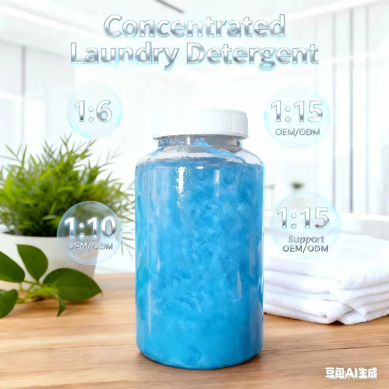 Concentrated Laundry Detergent Premium Concentrated Laundry Liquid Stain Remover 1: 15