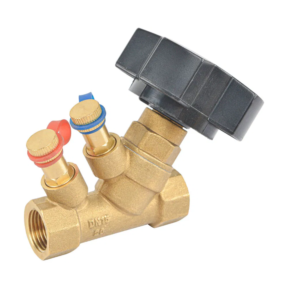 Bsp Thread House Heating Forged Brass Static Balancing Valve