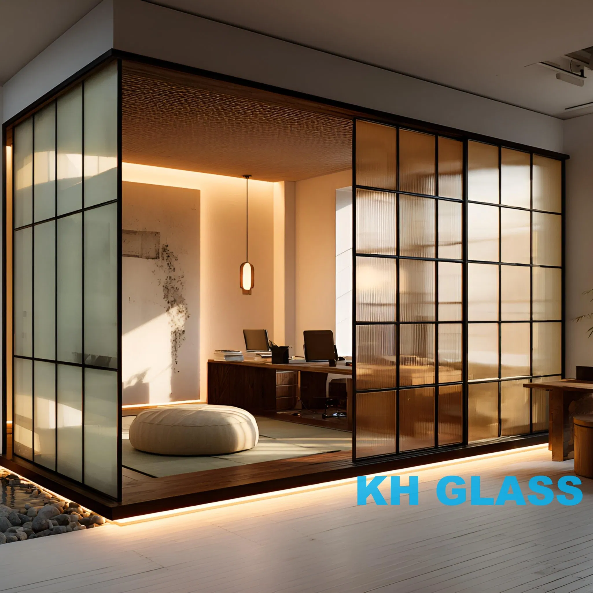 Durable Glass Partitions with 25mm Thickness and ISO/CE Certification
