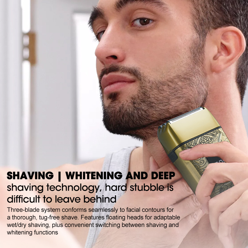 Rechargeable Men's Electric Beard Trimmer with Digital Display