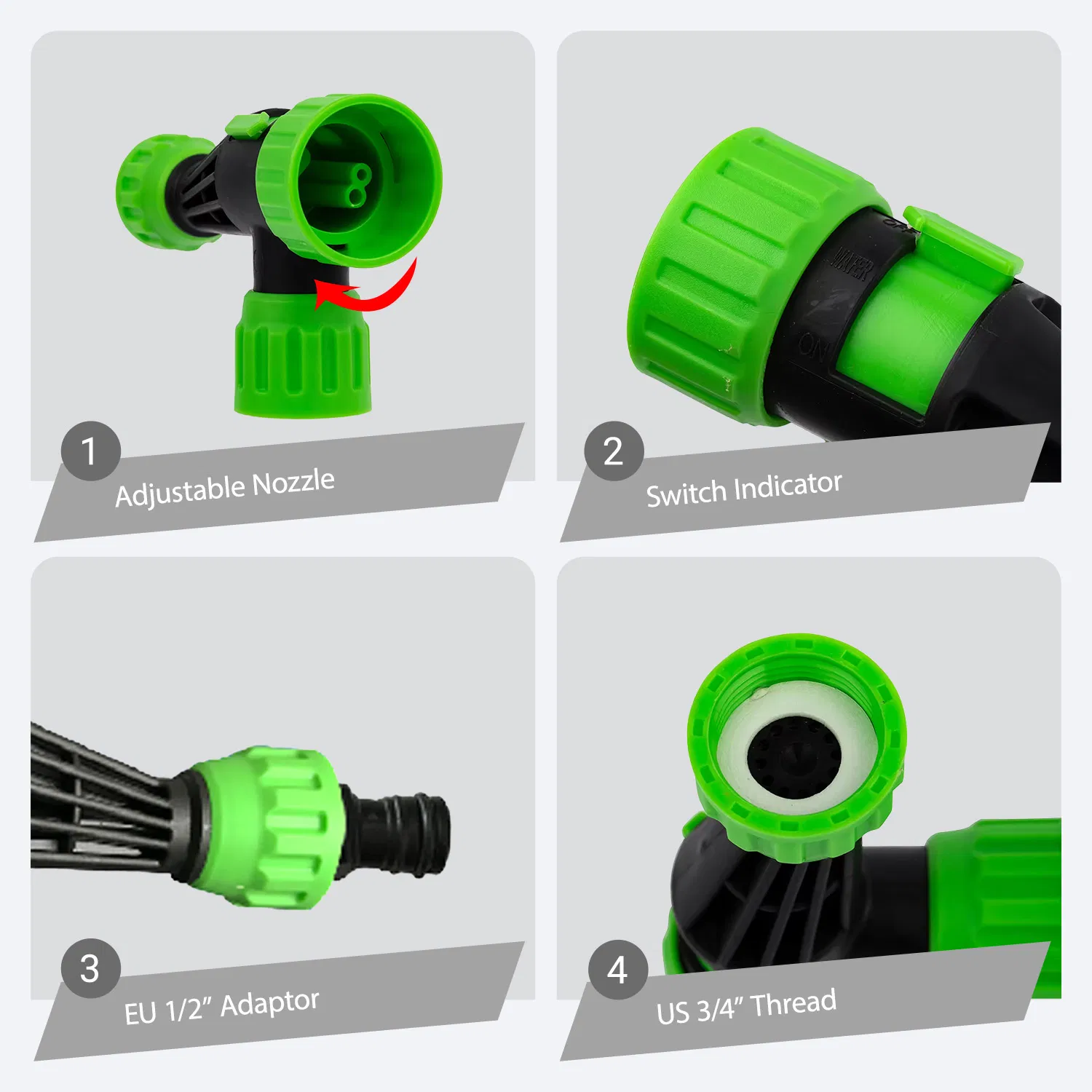 Plastic Hose End Sprayer Mixing Spray Long Distance Water Jet Sprayer Nozzle