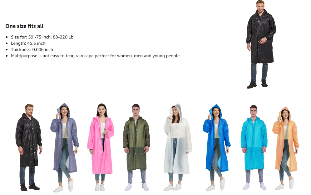 Disposable Portable Compression Raincoat