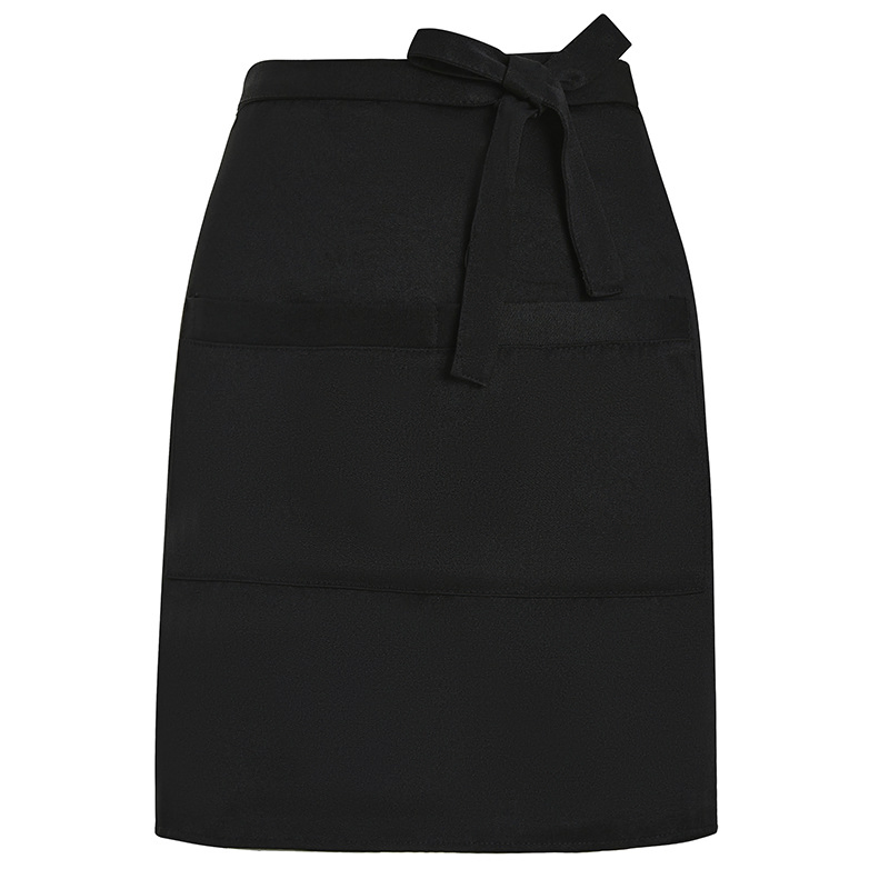 Custom Unisex Blank Waiter Waterproof C Pocket Customized Design Waist Half Polyester Apron