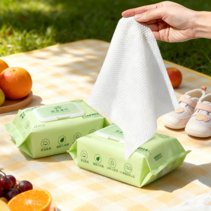 Customized 80cts Strong and Soft Household Cleanup Wet Wipes Safe Free From Alcohol RO Water Cleaning Wet Wipes for kitchen Flooring
