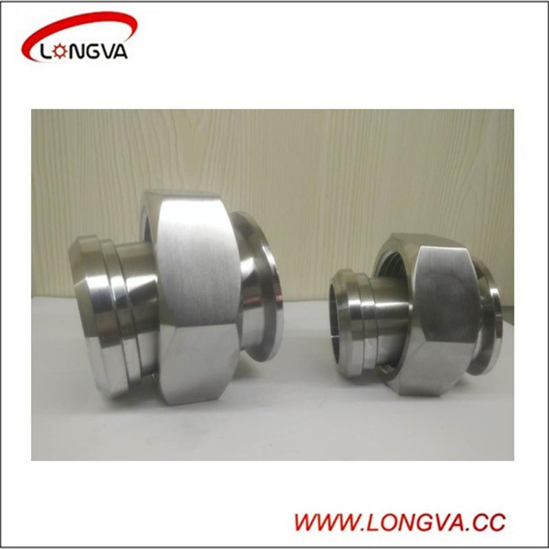 Sanitary Stainless Steel Adapter with Hexagonal Nut
