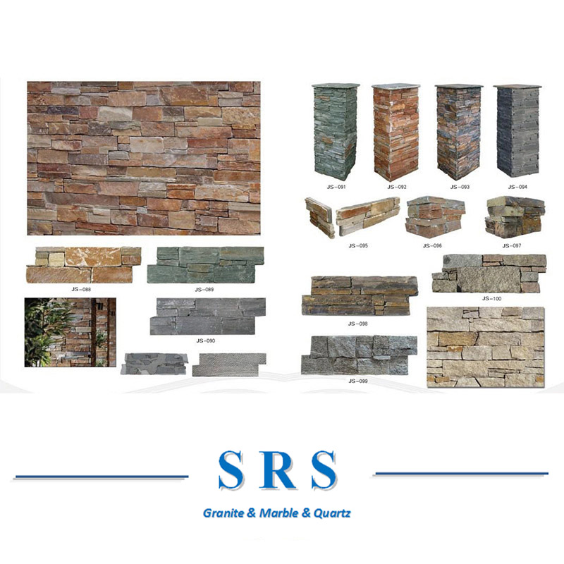 Natural Grey/Red/Black/White/Rusty Slate for Wall Cladding/Interior/Outside Wall Panels/Roofing/Floor/Paving/Outdoor Decoration
