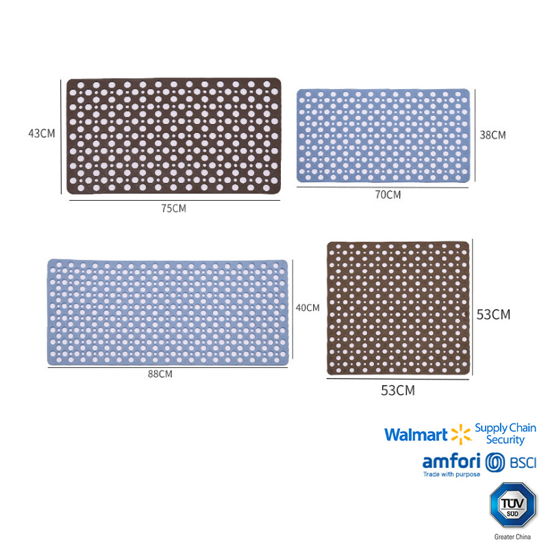 Non-Slip Absorbent PVC Floor Shower Mat Bathmats