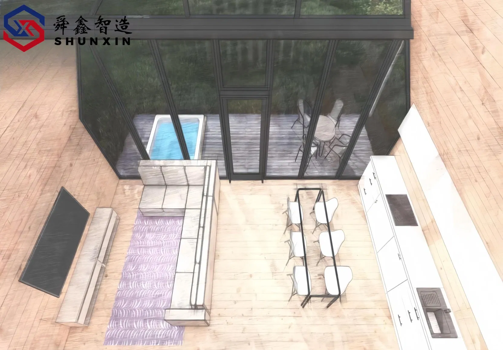 Luxury Mobile Vessel Tiny Portable Modular Prefab Container Prefabricated Villa Homes House