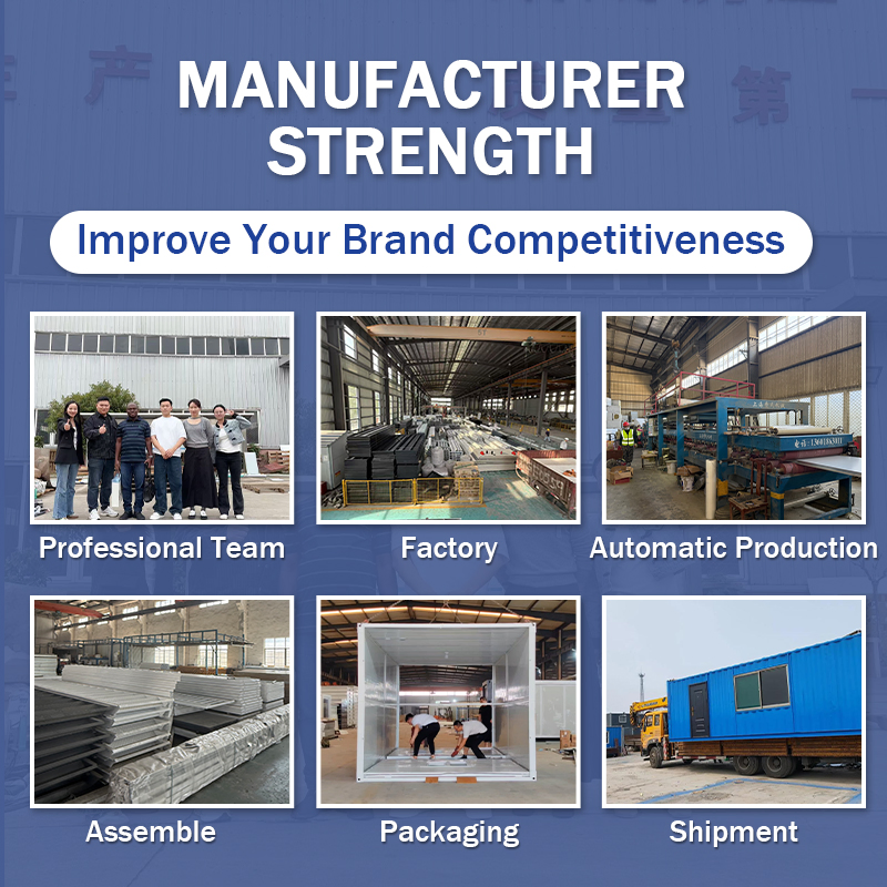 Factory Custom Low Cost Prefabricated Warehouse Prefab Insulated Storage Warehouse Home Flat Pack Office Detachable Container House