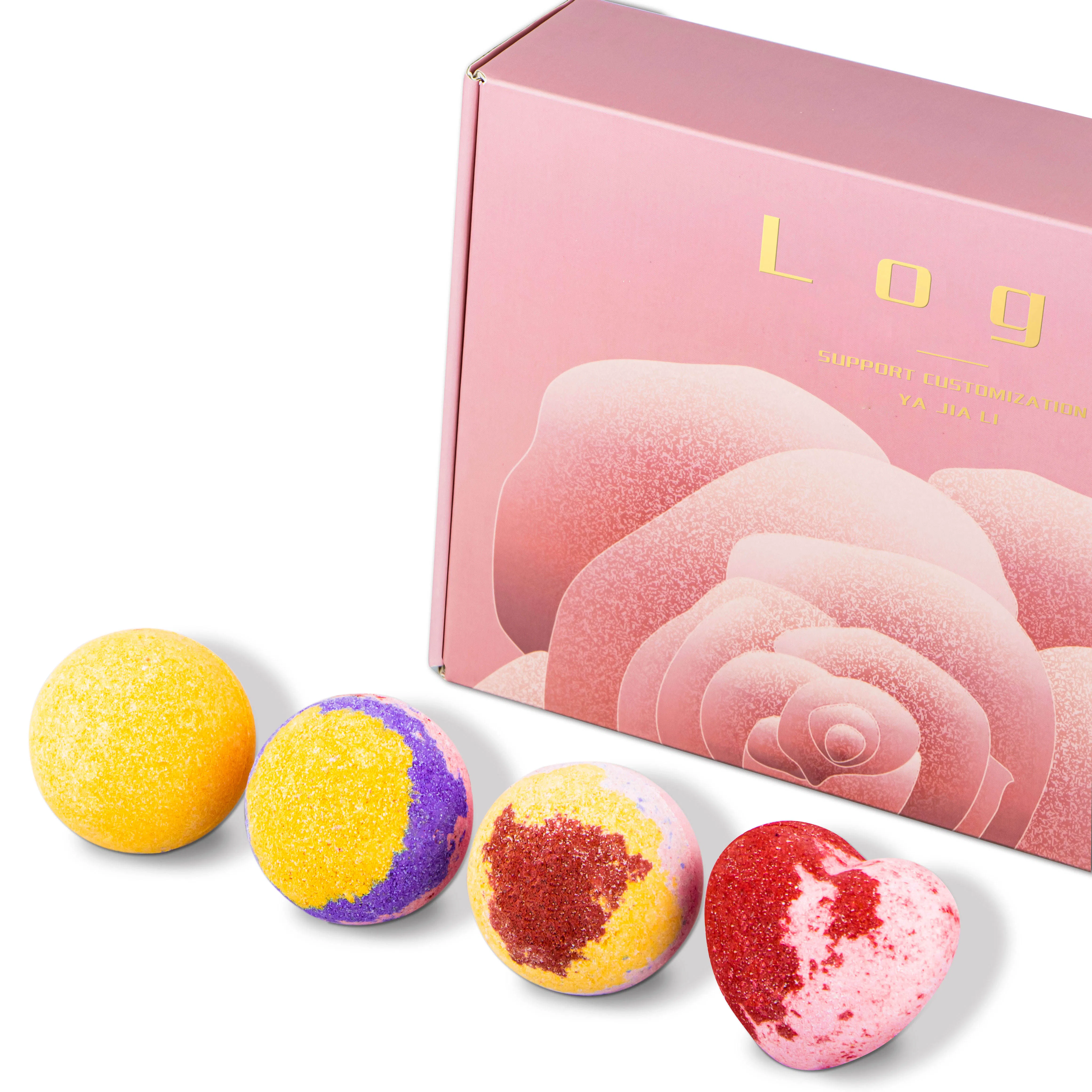 Pink Lover's Bath Bombs for Women Gift Set 12 PCS Relax Natural Bath Bomb