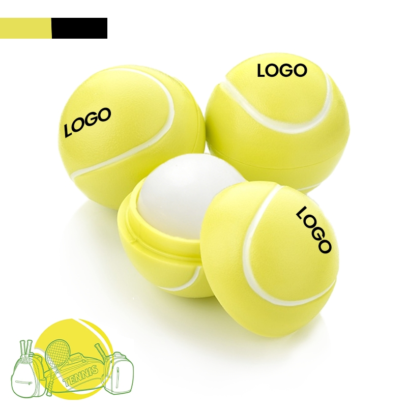 Private Label Soothes Chapped Lips Reduces Lip Lines Enhances Shine Intense Moisturizing Tennis Ball Shaped Lip Balm Ball