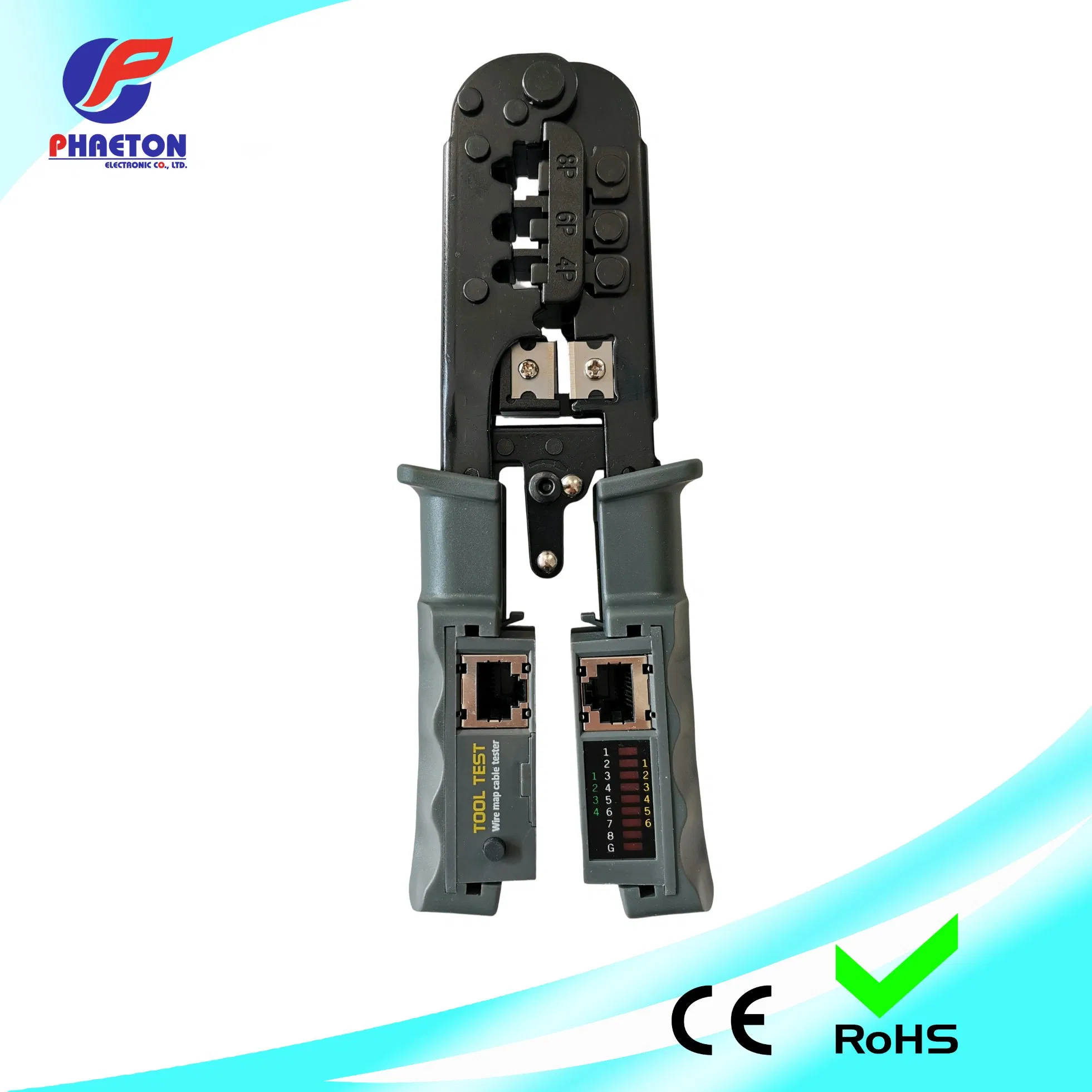 Мультитул для обжима и резки проводов 8p/6p/4p с тестером