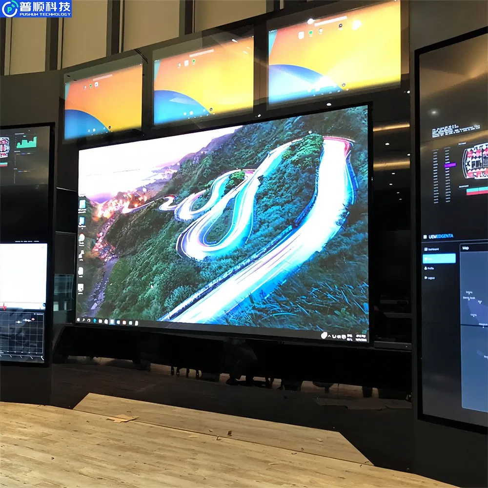 Pushunled Hot Sale 4K LED Video Wall Screen P1.86 Panel Indoor Video Wall LED Display Screen