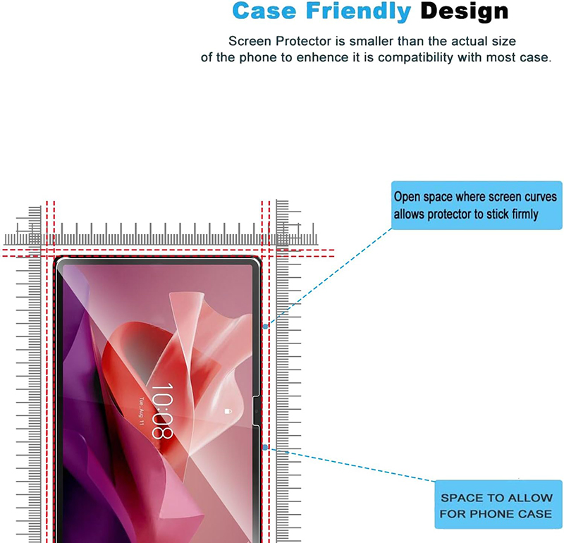 Защитное стекло 9H для Lenovo Idea Tab PRO 12.7/Yoga Tab Plus 2025