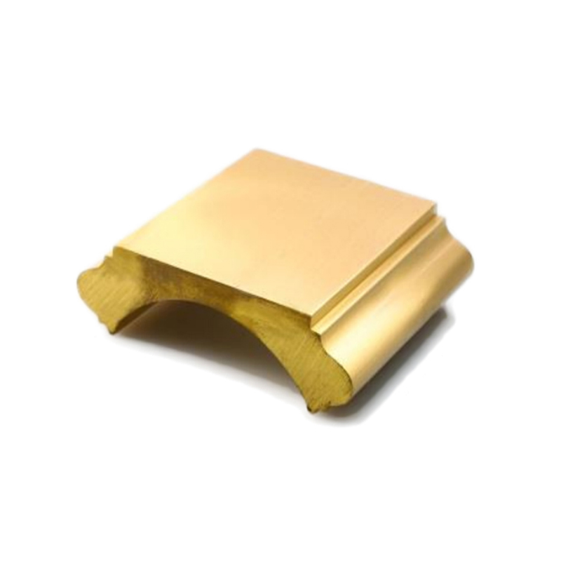 Fashionable Rectangular Armrest Copper Alloy Profiles Decorative Brass Handrail