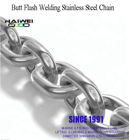 Stainless Steel Chains Bright Black Rod Chains (D2mm-D42mm) for Lifting