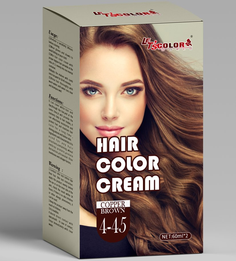 Professional Low Amonia Hair Color Dye for Cover Grey Hair