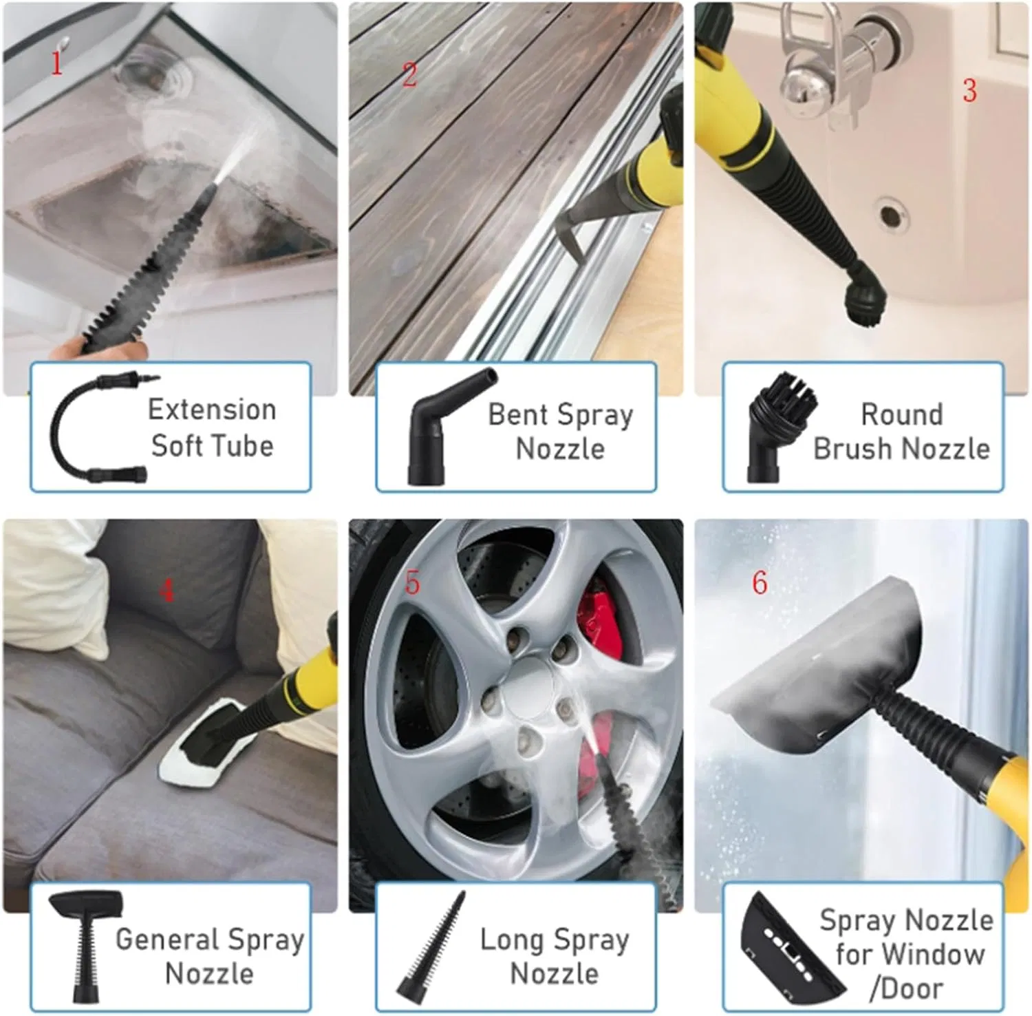 Portable High-Pressure Steam Cleaning Machine Sofa Vacuum Wet and Dry Handheld Upholstery Cord Steam Cleaner