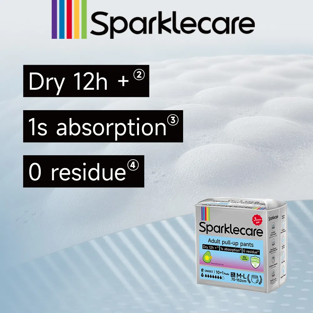 Sparklecare High Quality Super Soft Ultra Thick Disposable M-L Adult Pull up Diaper