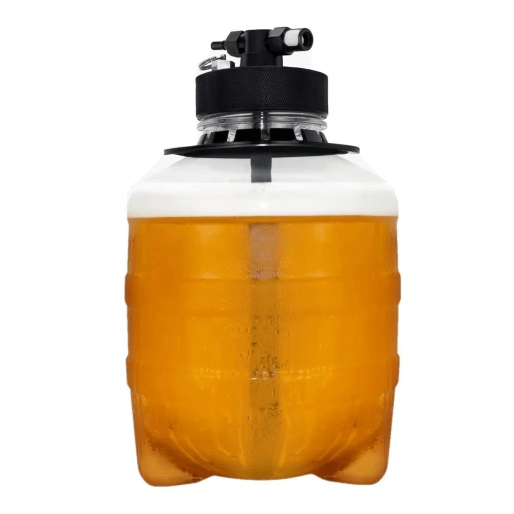 Plastic Pet Reusable Beer Keg Barrel for DIY Drinks Works with Beer Dispenser