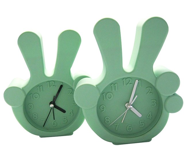 Kids Cute Portable Finger Shape Silicone Mini Desk Clock