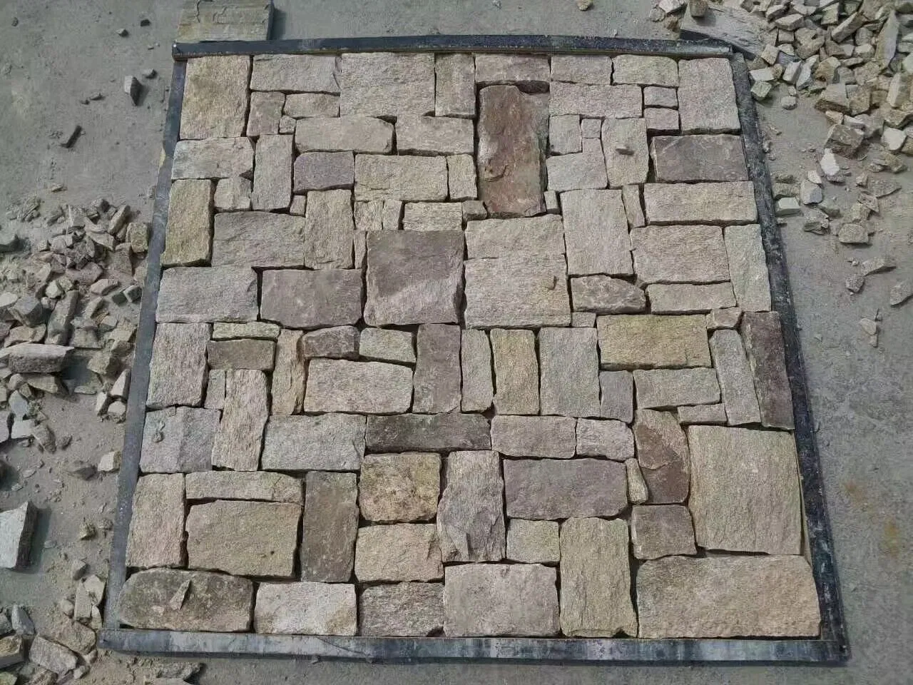 Culture Stone Rusty Slate Stone Veneer with Natural Split Surface for Wall Cladding