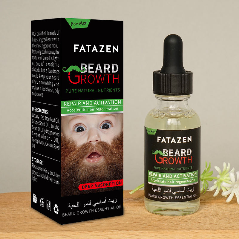 Private Label Natural Organic Beard Growth Oil for Men Care Growth Beard Oil for Hair Growth Promote Mens Beard Oil