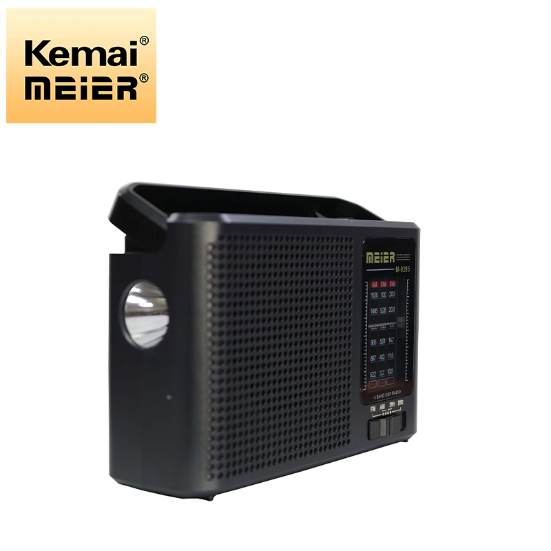 Classic Style Outdoor Home FM Am Sw Radio with USB 18650 Battery and Flashlight
