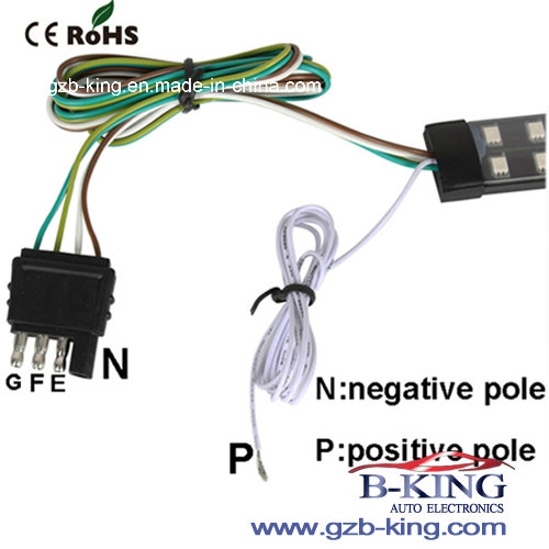 Гибкая RGB LED лента с пультом, IP68, для авто