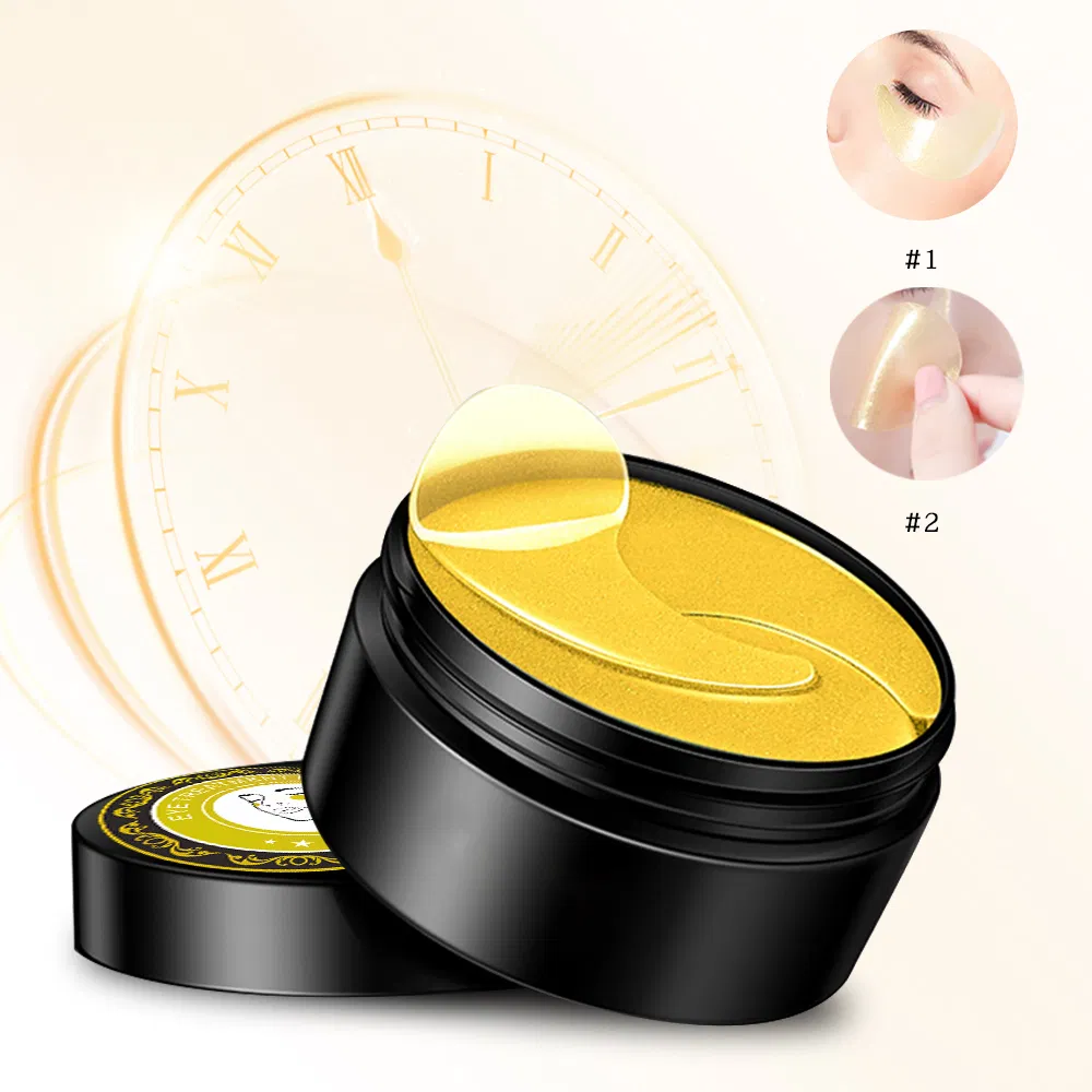 Custom Logo Deep Hydration Wholesale Anti-Wrinkle 24K Gold Collagen Eye Mask Removing Dark Circle and Fine Lines