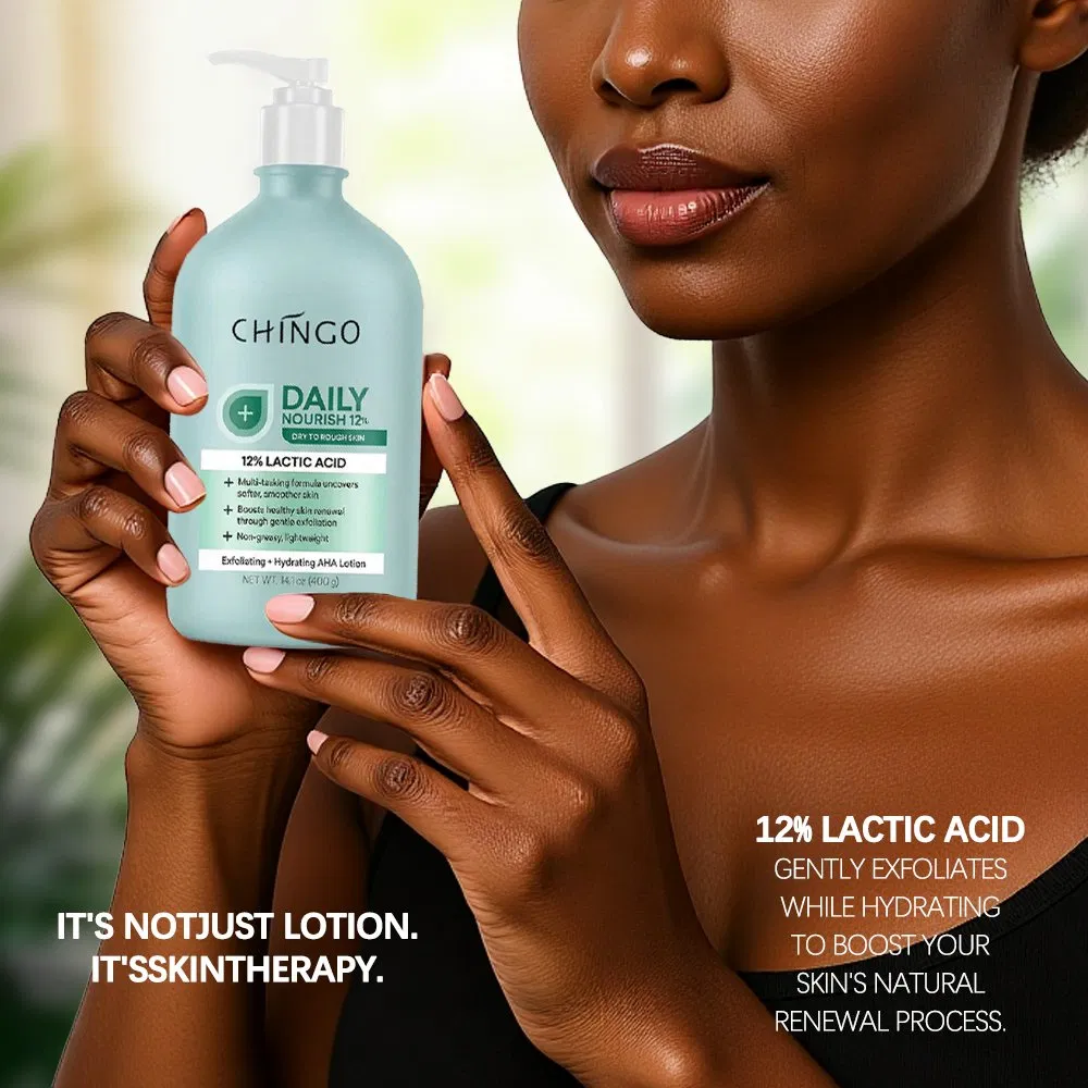 Exfoliating Moisturizing Brightening Smoothing Lactic Acid Daily Body Lotion for Rough Dry