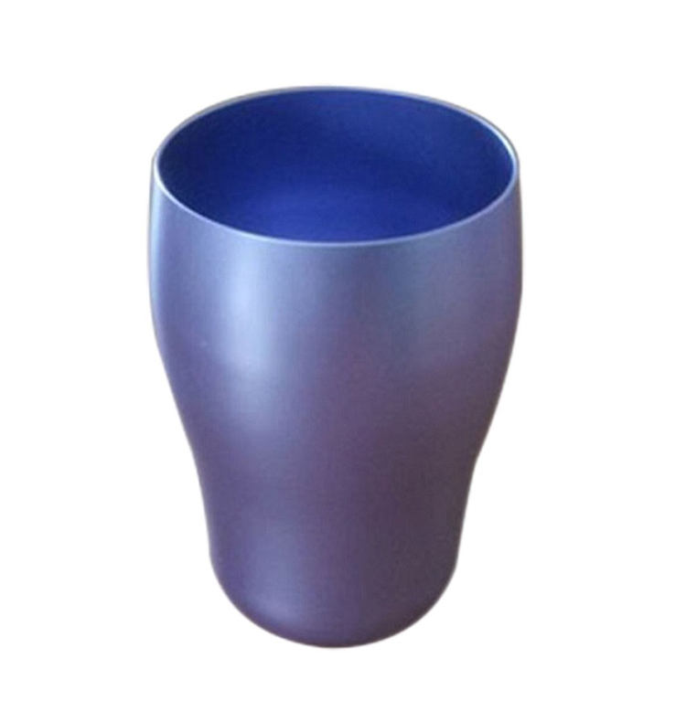 Hot Food Grade Shaped Aluminium Wine Cups Creative Quick Frozen Single Layer Drum Cups for Blue Point Brewing
