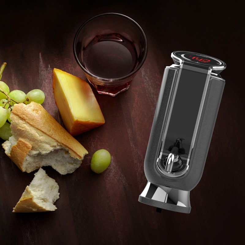 Electronic USB Charging Wine Aerator Pourer with Vacuum Saver