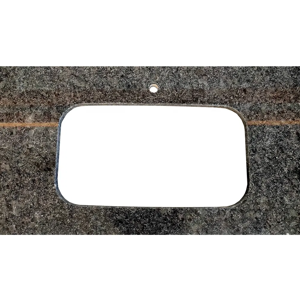Prefab 3 Cm Polish Laminate Precut Steel Grey Granite Stone Counter Kitchen Tops
