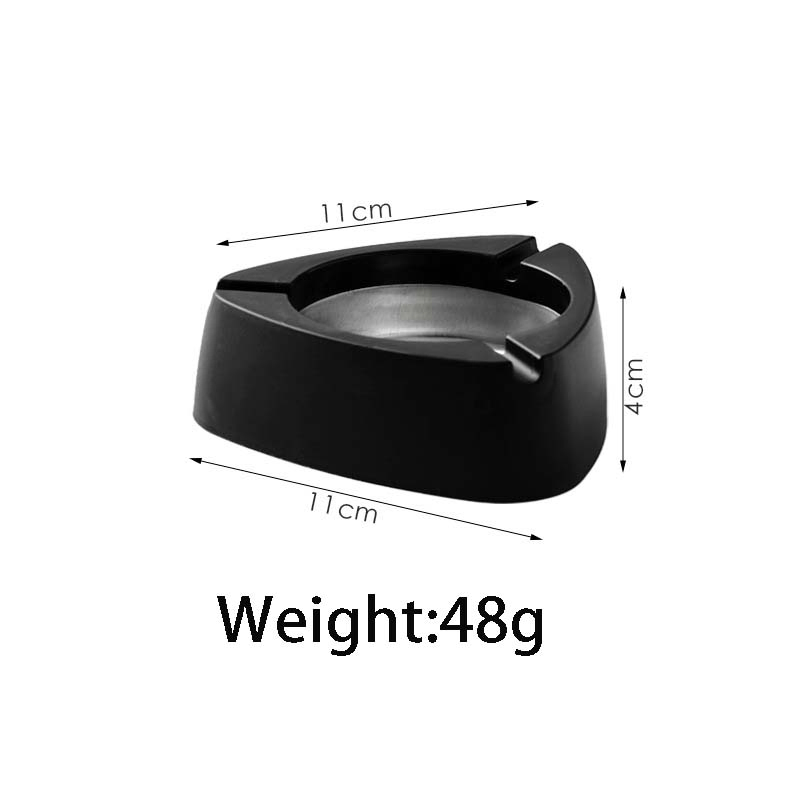 Smoking Accessories Customized Stainless Steel Ashtrays in Various Styles 48g Wholesale Factory