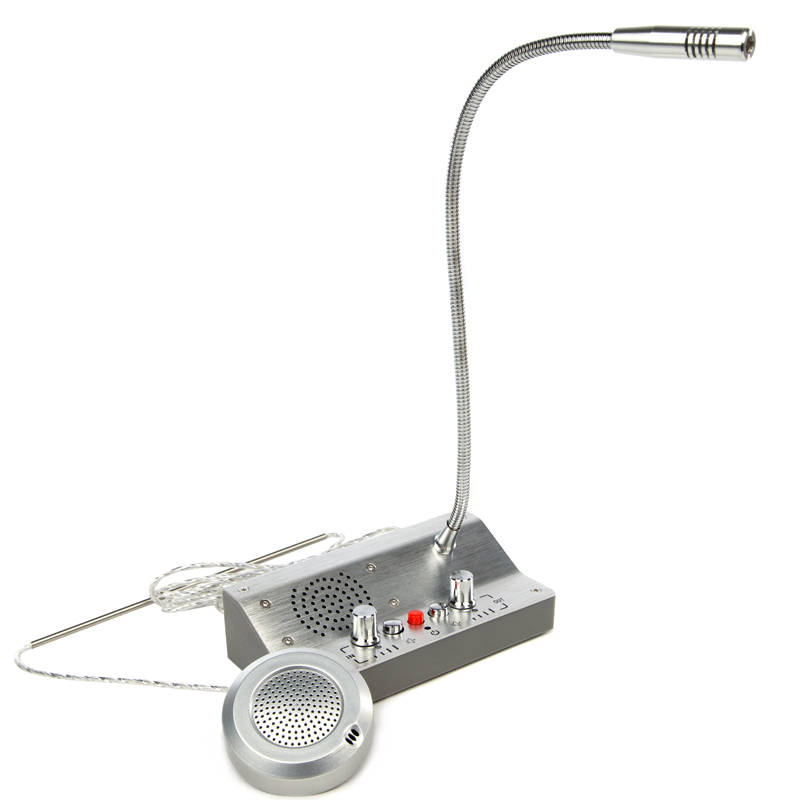 Window Counter Intercom Interphone System Withe Mute Function
