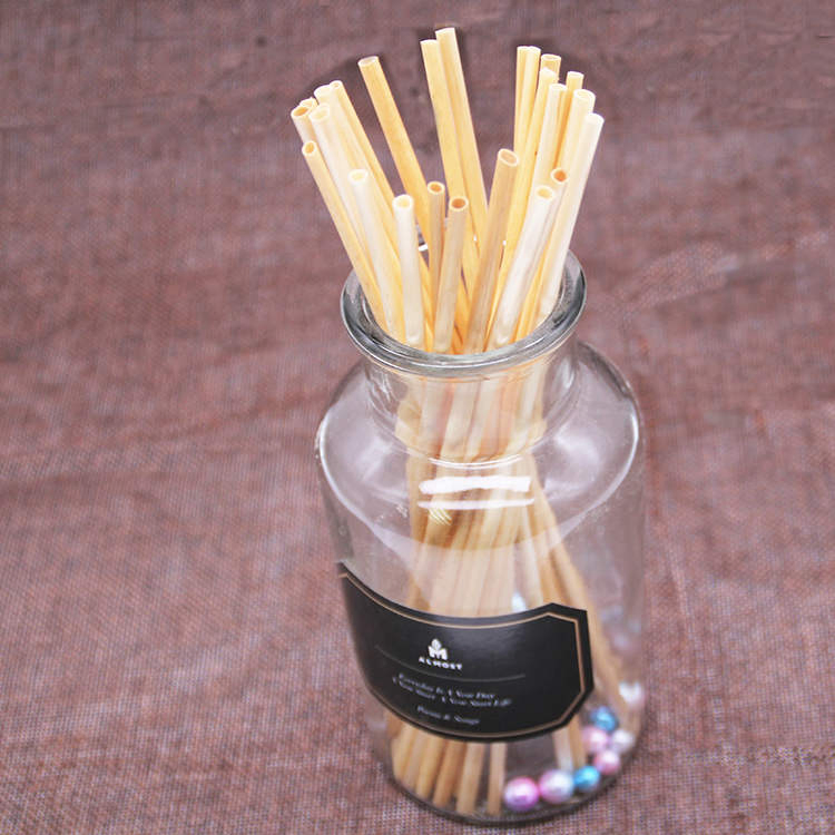 Disposable Eco Friendly 100% Organic Nature Biodegradable Wheat Drinking Straw