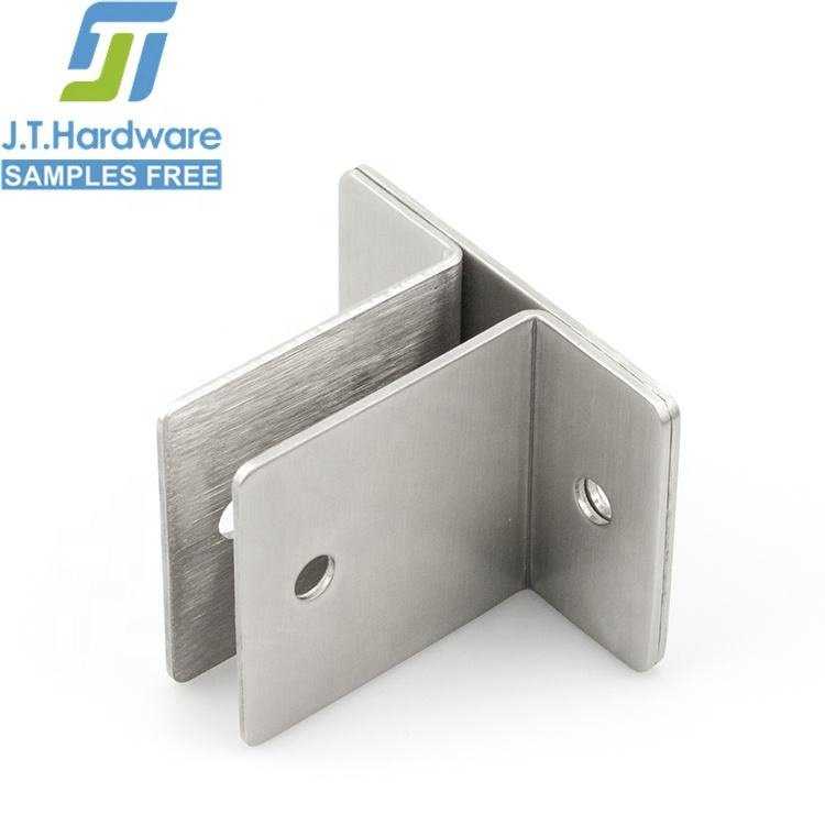 Service Public Washroom 90 Degree T Shape Metal 304 Stainless Steel Satin Double Corner Partition Accessories for Good Price