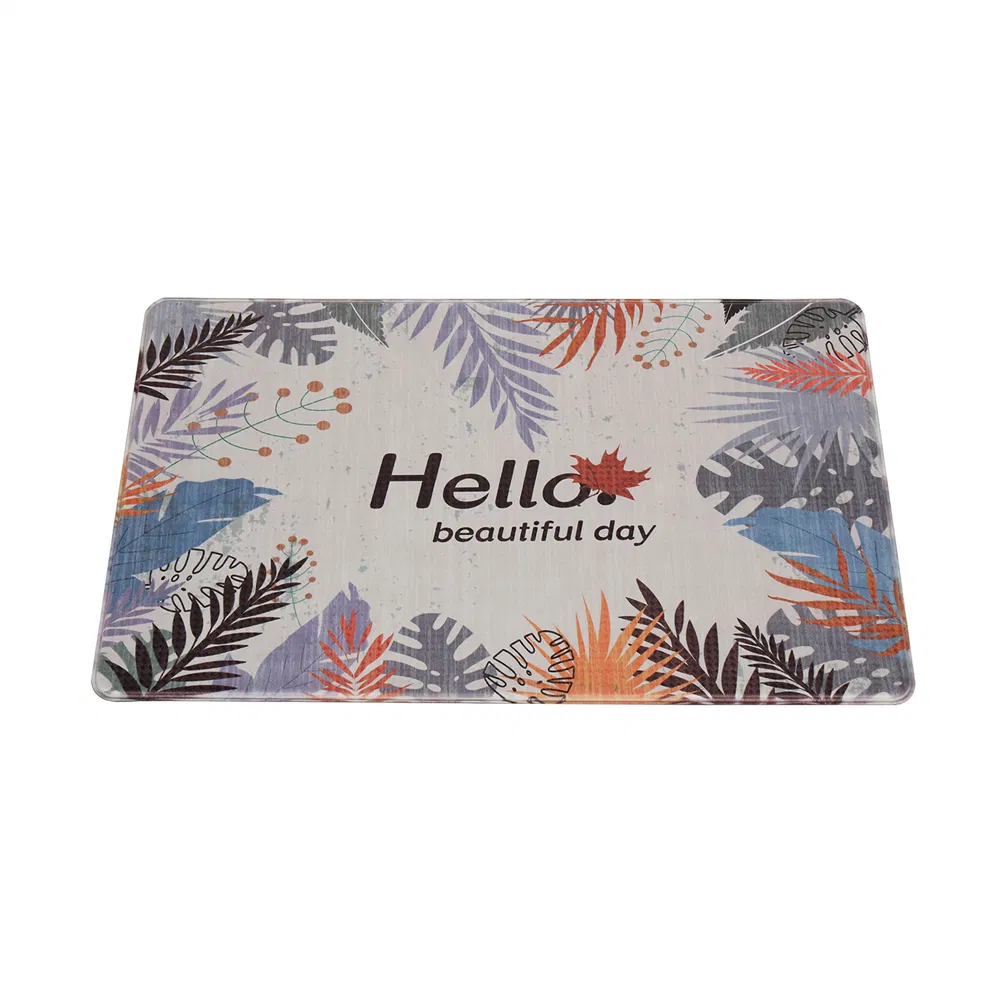 Yuanhua Customized Pattern Comfortable Waterproof Office Standing Mat Anti Fatigue Anti-Slip Kitchen Floor Mat