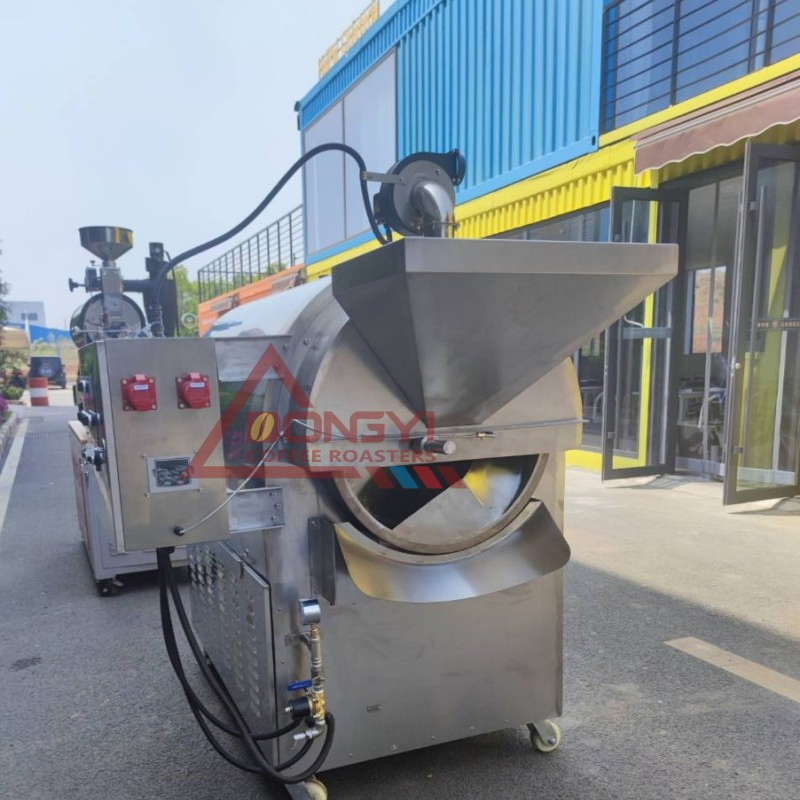 Intellicent Constant Temperature 30kg50kg/Batch Cocoa Bean/Peanuts/Soybean/Sesame Roasting