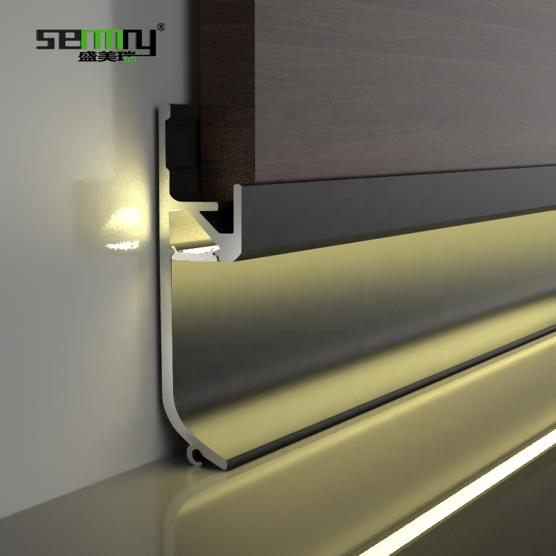 Wall Skirting Baseboard Profiles Molding Trim Floor Accessories LED Skirting Board