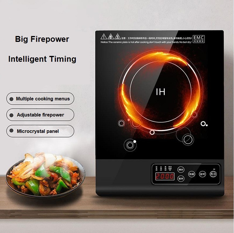 Household Appliance Kitchen Microcrystal Panel Multifunction Touch Control Electric Induction Cooktop Cooker