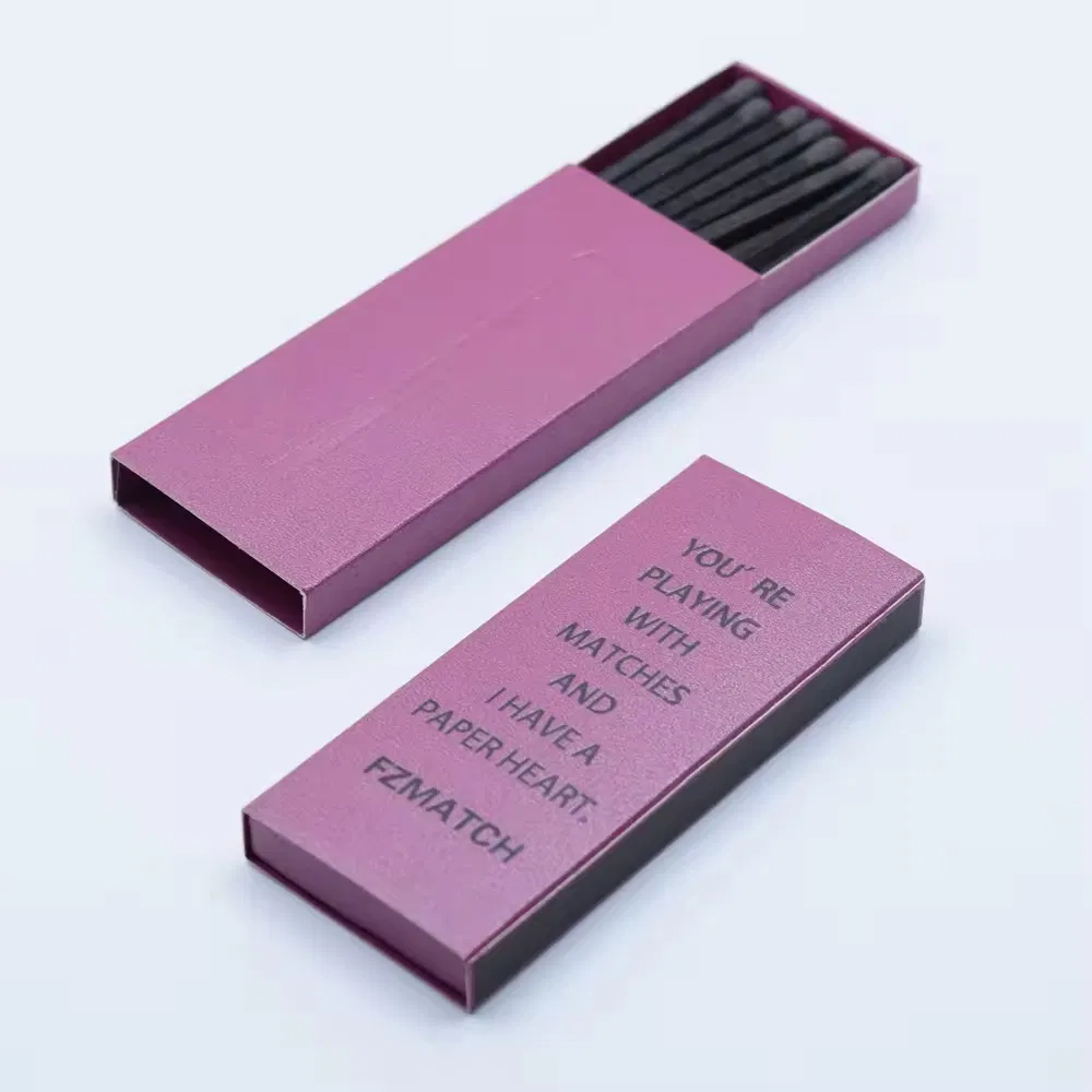 Eco-Friendly Customizable Black Matches in Various Lengths and Colors