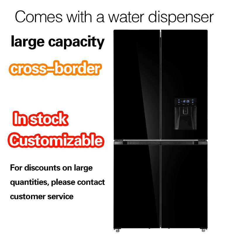 Electric Household Hotel Use Stainless Steel High Quality Side-by-Side Pfrost-Free Refrigerator