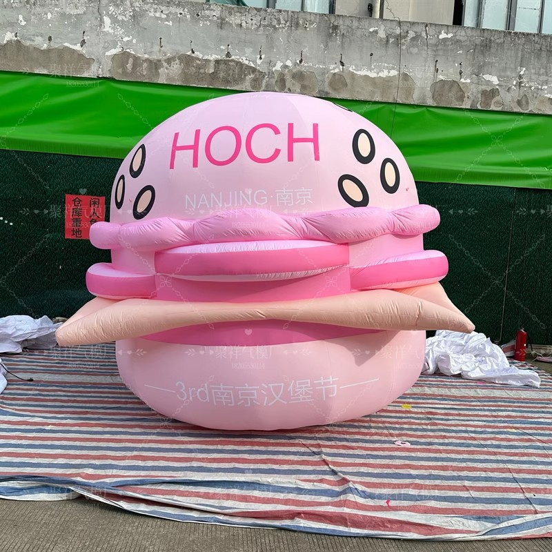 Boyi Customized Inflatable Food Model Inflatable Hamburger
